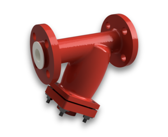 Yst Ptfe Lined Y Strainer Ram Universal