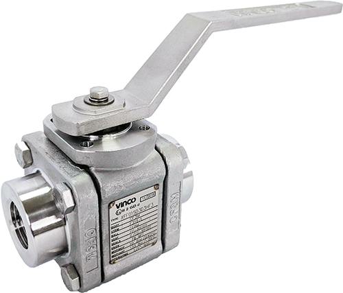 VINCO XF SERIES  THREE PIECE BALL VALVE