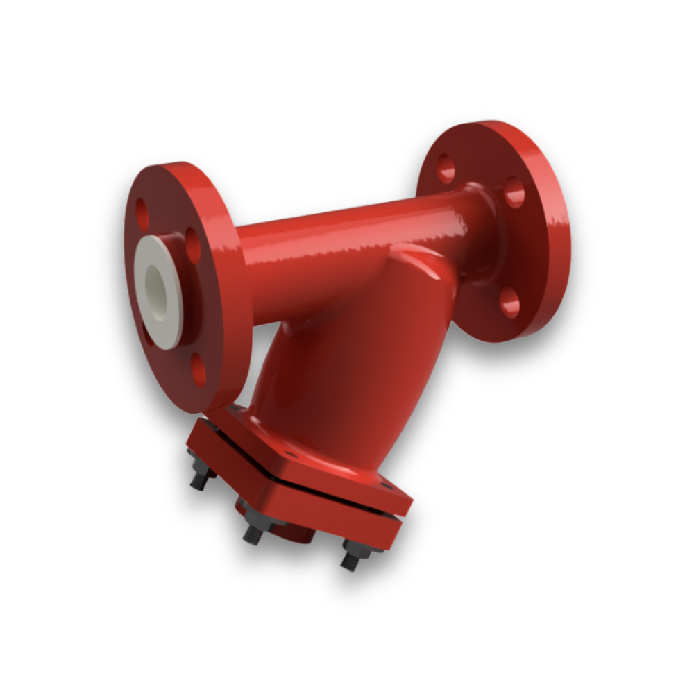 PTFE lined Y strainer
